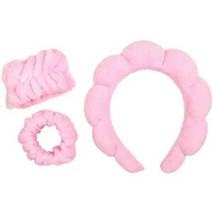 ARIA BEAUTY PINK HEADBAND & WRISTBAND SET